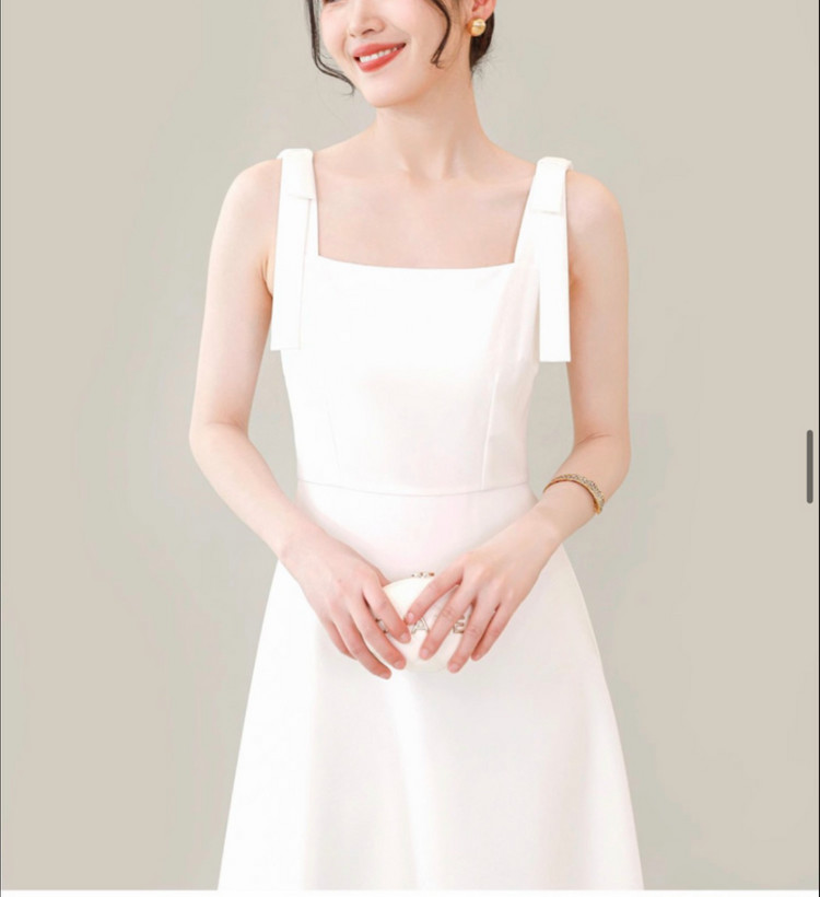 결혼식2부드레스 셀프웨딩드레스 새상품 판매해요 이미지