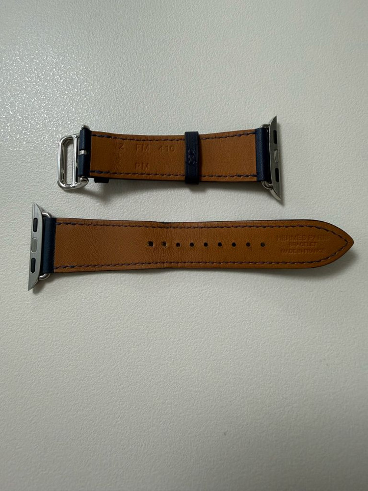 에르메스 애플워치 스트랩 싱글투어 41mm 네이비 이미지