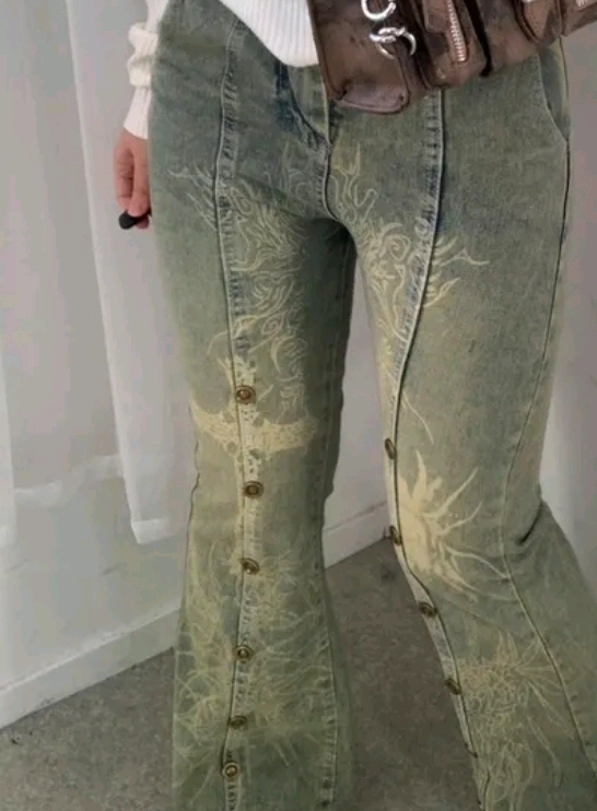 새상품 빈티지 워싱 데님 부츠컷 청바지 27 28 이미지