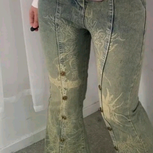새상품 빈티지 워싱 데님 부츠컷 청바지 27 28 이미지