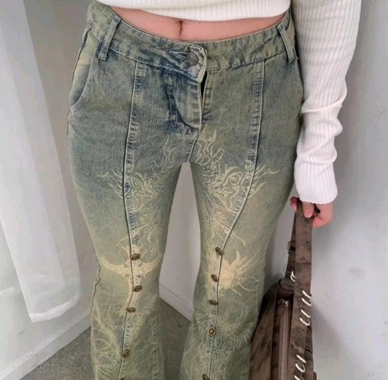 새상품 빈티지 워싱 데님 부츠컷 청바지 27 28 이미지