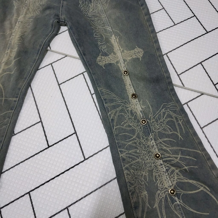 새상품 빈티지 워싱 데님 부츠컷 청바지 27 28 이미지