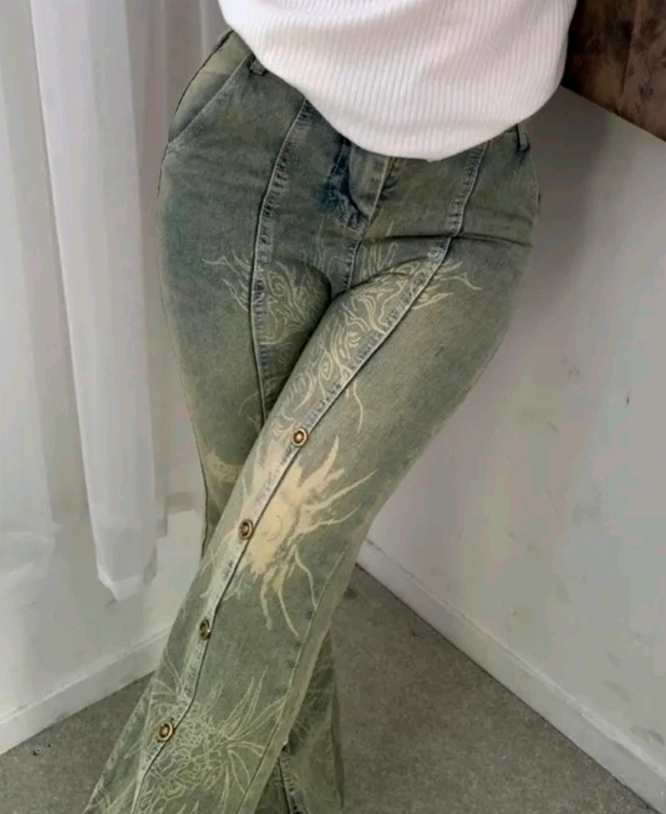 새상품 빈티지 워싱 데님 부츠컷 청바지 27 28 이미지