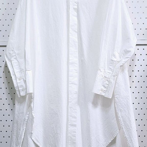 DRESS UP 화이트 롱 셔츠 원피스 A라인 카라원피스 이미지