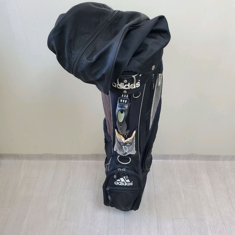 아디다스 스탠드 캐디백 블랙 골프가방 골프백 골프 이미지