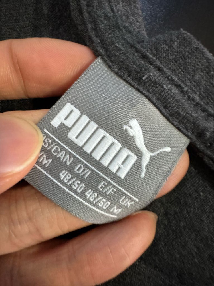 푸마 Puma 빅 로고 코튼 혼방 반팔 티셔츠 M ~ L 차콜 이미지