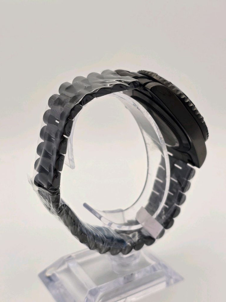블랙 세이코 다이버 커스텀 오토매틱 쿼츠 시계 SEIKO MOD 서브마리너 요트마스터 이미지