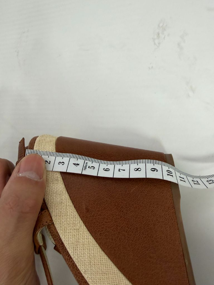 정품) 질샌더 브라운 웨지힐 샌들 35 이미지