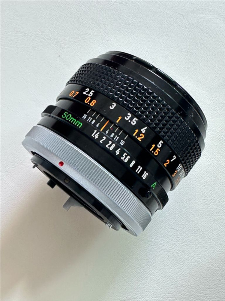 캐논 fd 50mm 1.4 ssc +정품후드 +소니e마운트 어댑터 이미지
