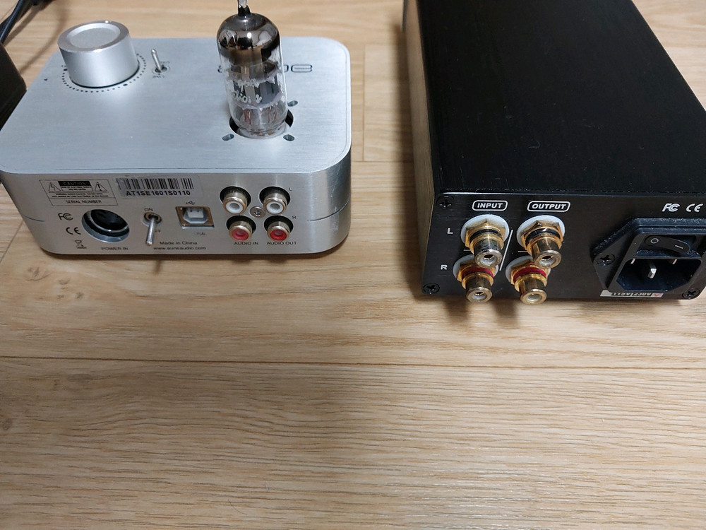 Aune T1SE USB DAC 튜너 앰프 와 오JC-2 V2 프리 앰프 이미지