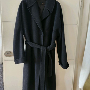 SI 캐시미어 핸드메이드 롱코트 블랙 이미지