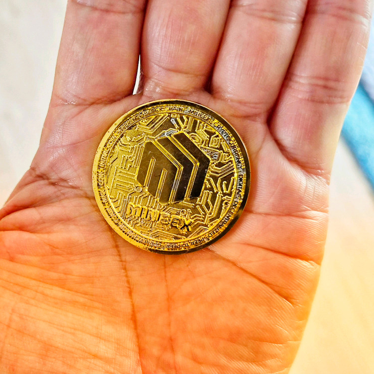 국내 알트코인 MINEEX 코인 기념주화 이미지