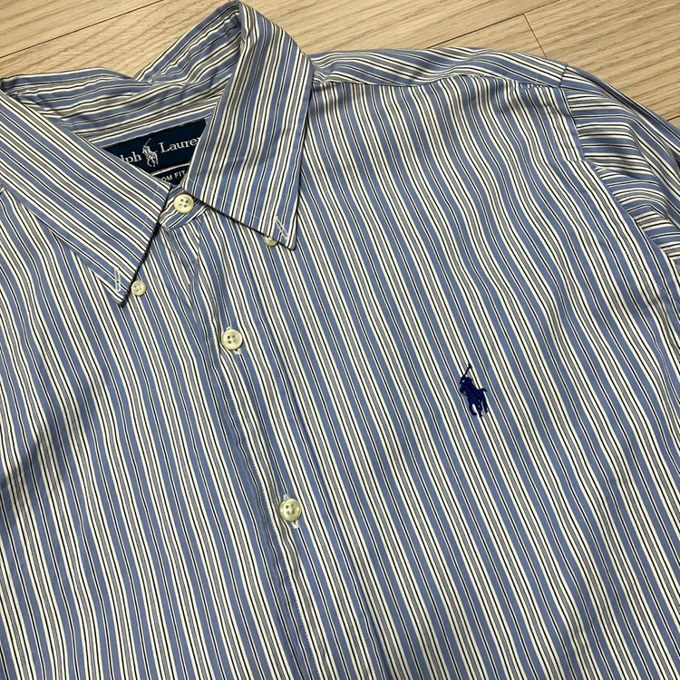 [Polo] 폴로 랄프로렌 스트라이프 셔츠 스카이블루 이미지