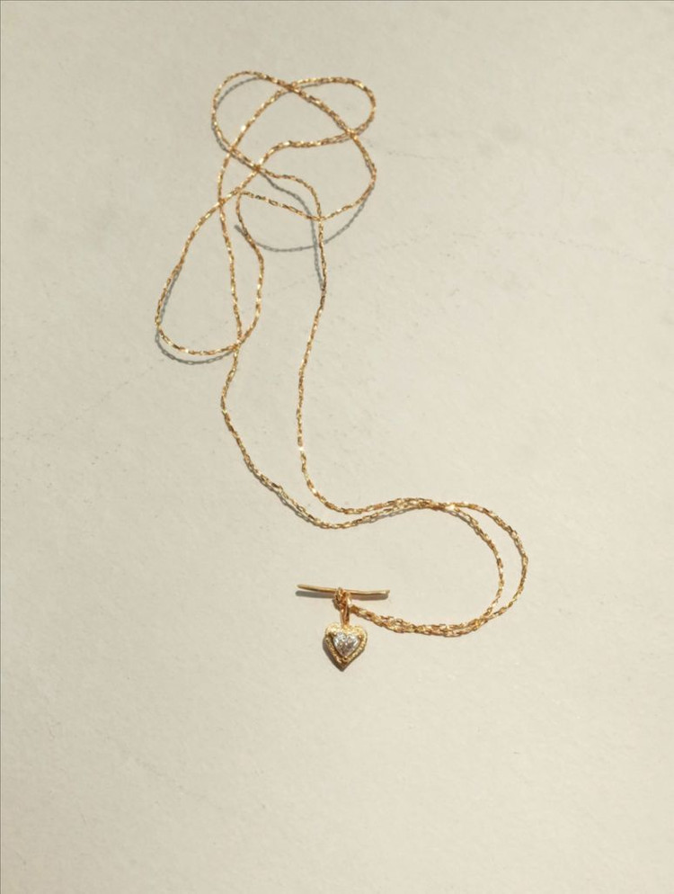 라디챠 하트 다이아 목걸이 18k 이미지