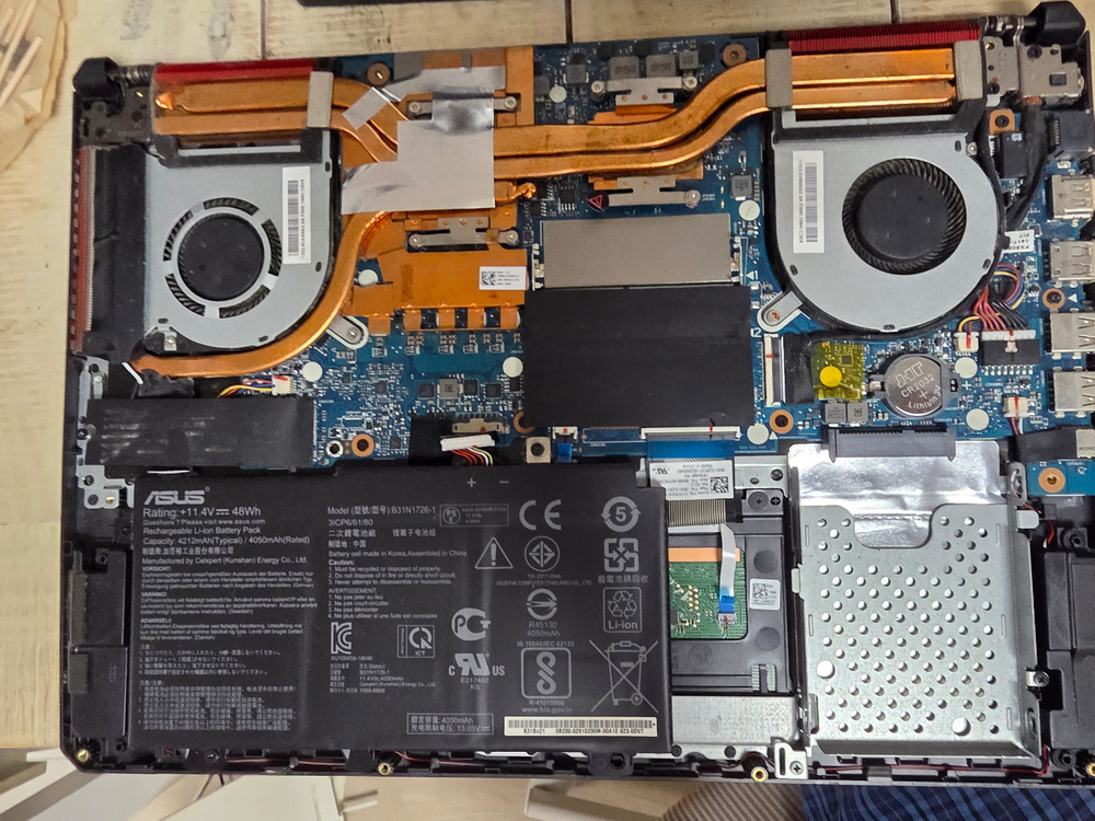 아수스 FX505DU 라이젠 1660ti 게이밍 노트북 부품용 이미지