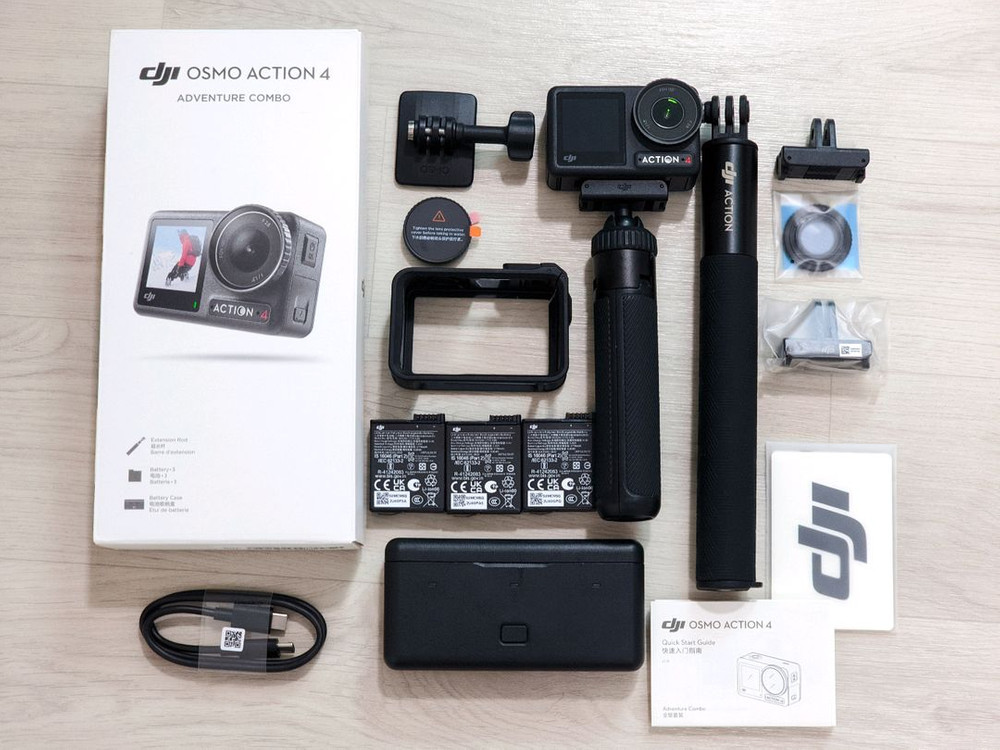 DJI 오즈모 액션4 액션캠 어드벤처 콤보 + 연장 삼각대 세트 판매 이미지