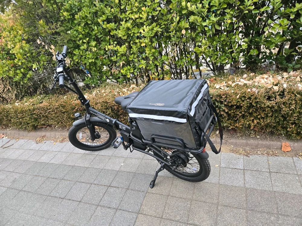 전기자전거 배달용 세트 이미지