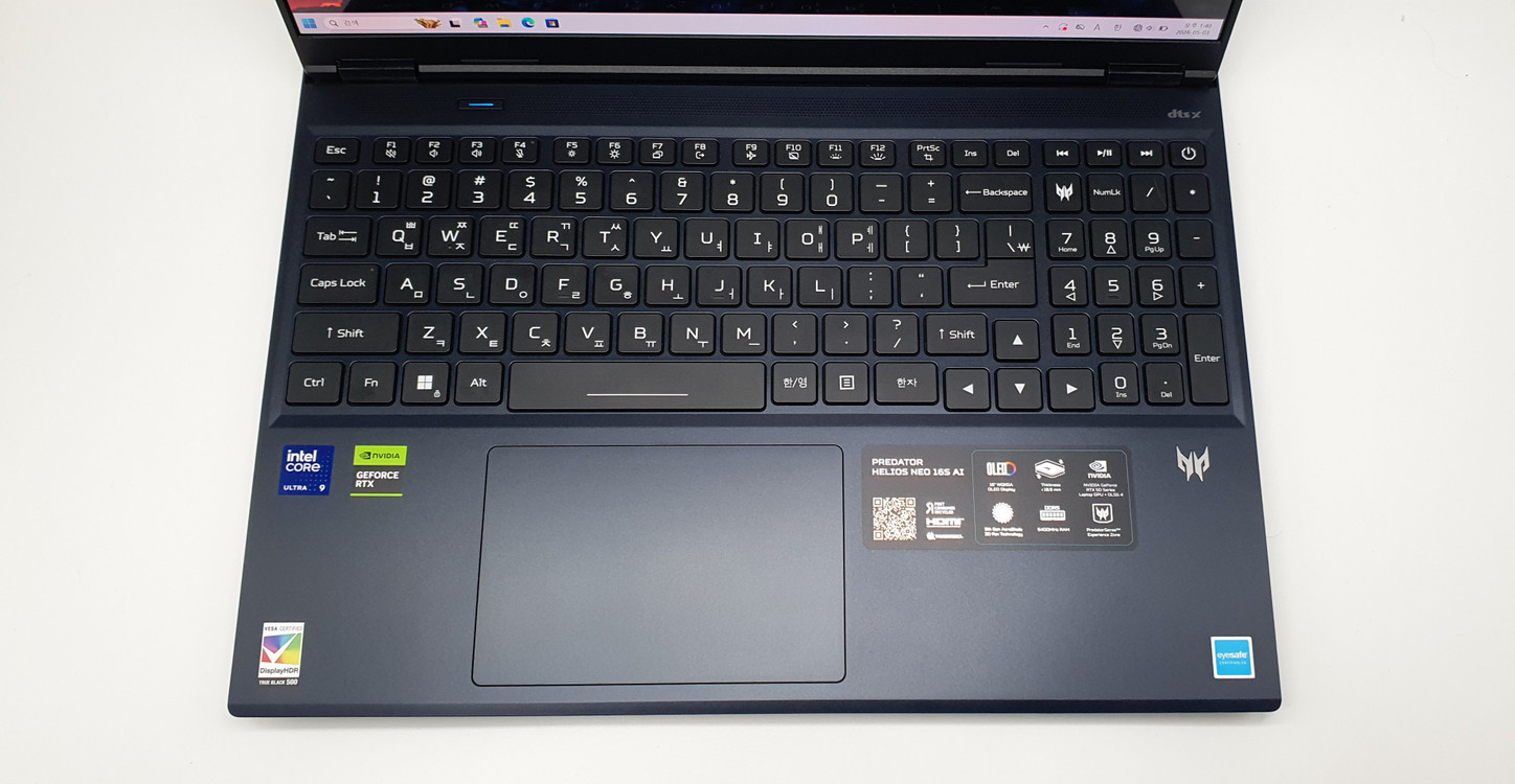 [최저가]에이서 16인치 게이밍노트북 헬리오스 네오(라이젠9 275HX/5070/램32GB/1TB/OLED) 이미지