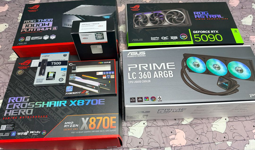 9800x3d rtx5090 로그스트릭스 빌드 셋 팝니다 이미지