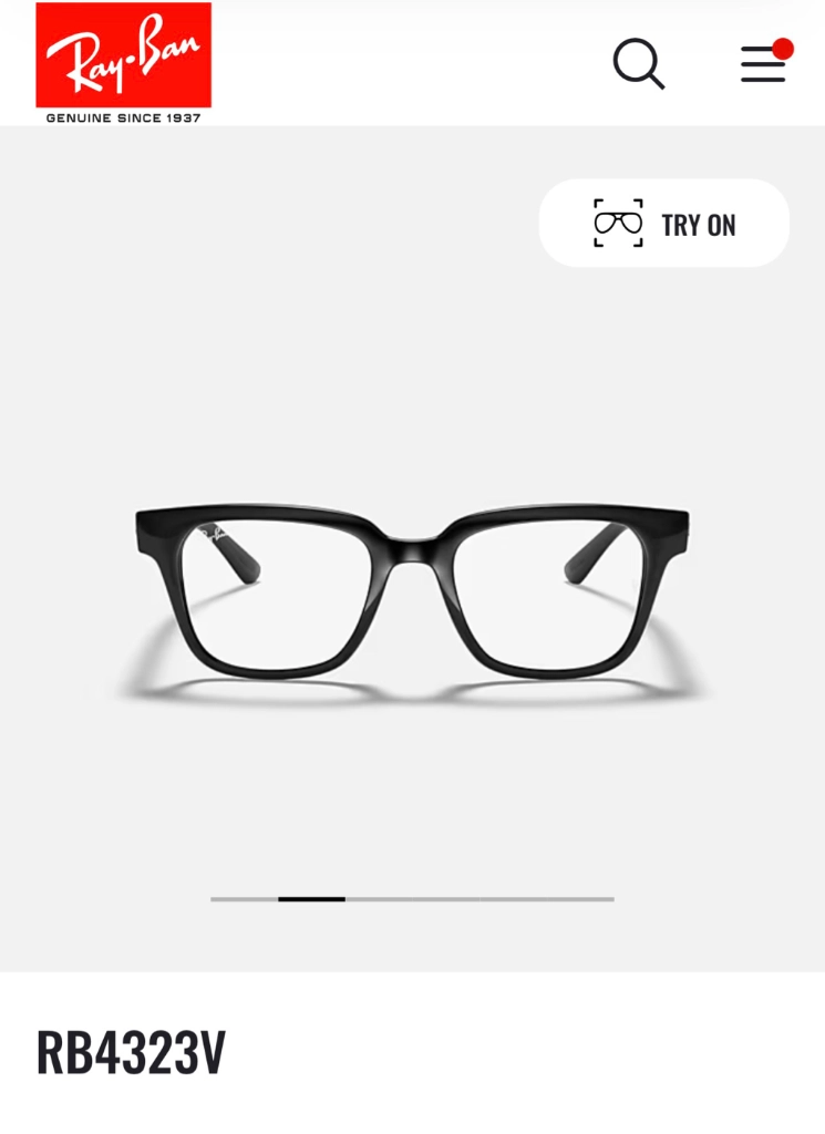 레이벤 안경 rb 5323v 이미지