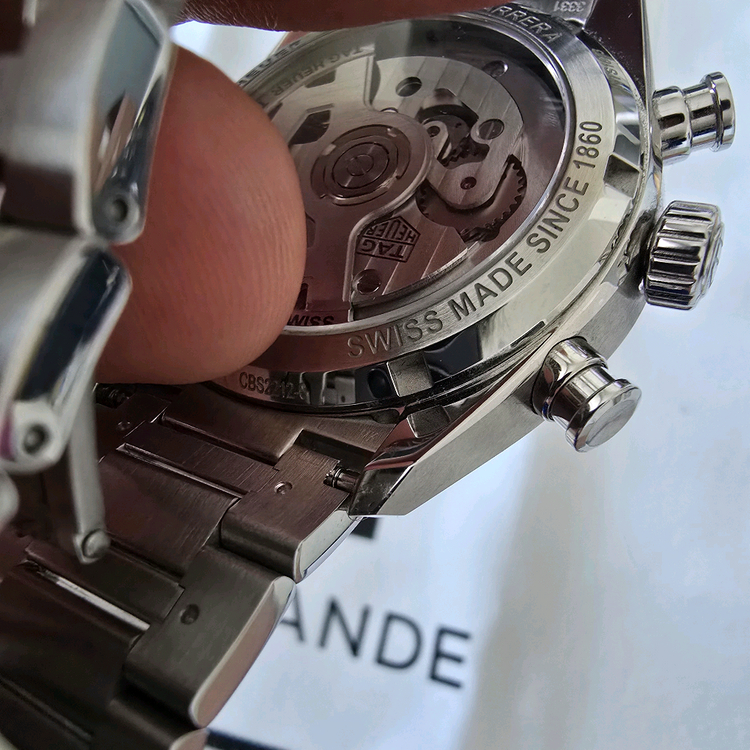 태그호이어 까레라 글라스박스 39mm 청판 이미지