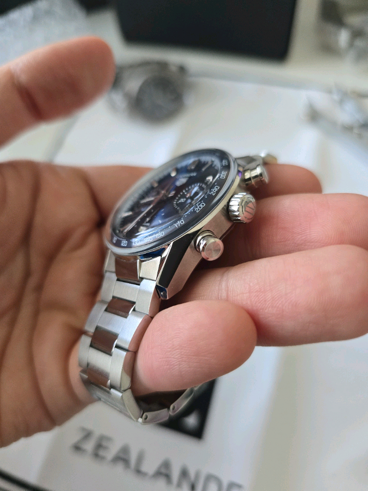 태그호이어 까레라 글라스박스 39mm 청판 이미지