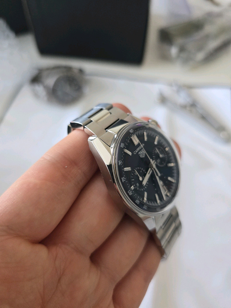 태그호이어 까레라 글라스박스 39mm 청판 이미지