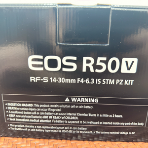 미개봉 캐논 EOS R50V RF-S 14-30mm 렌즈킷 화이트 풀박스