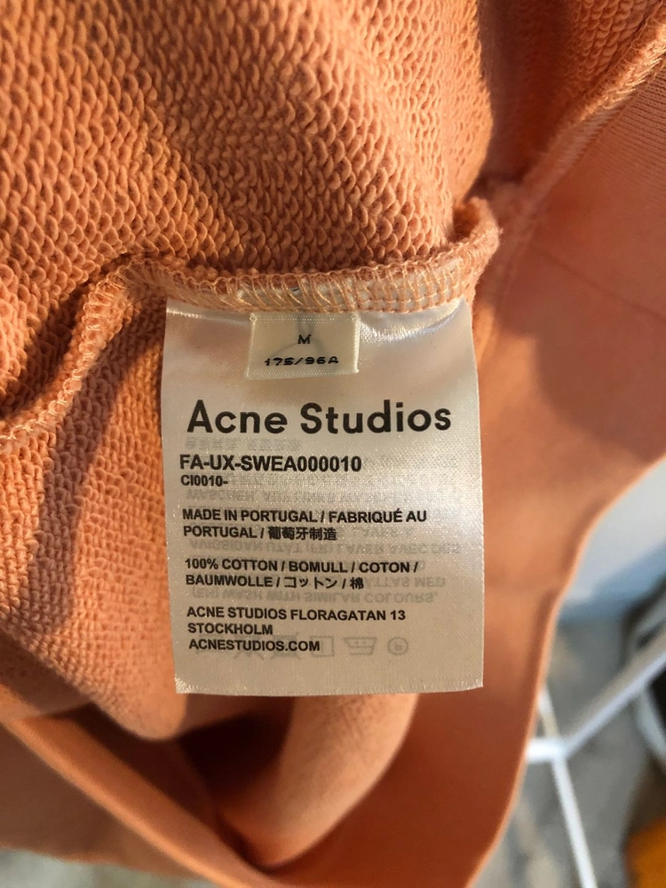 아크네스튜디오 포바 이모지 오버핏 맨투맨 페일 핑크 M 사이즈 105 110 공유 맨투맨 Acne Studios 이미지