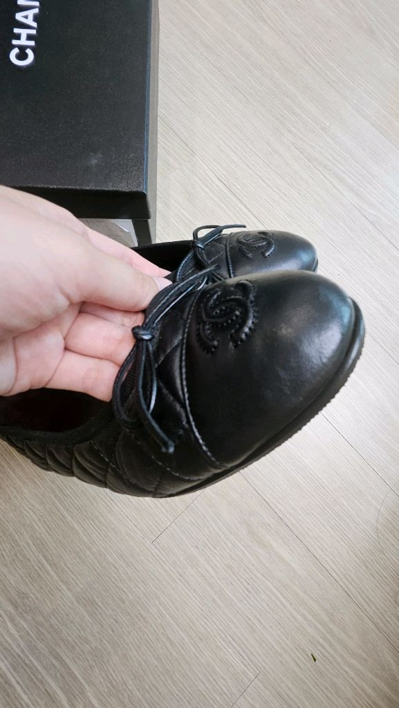 샤넬 퀼팅 발레리나 플랫 이미지