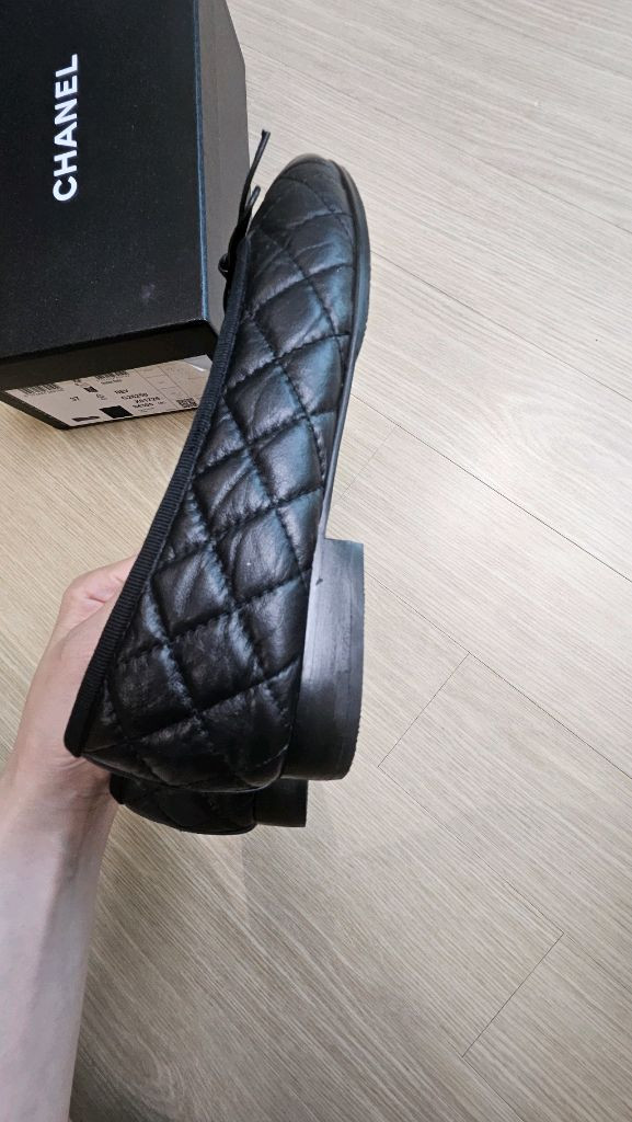 샤넬 퀼팅 발레리나 플랫 이미지