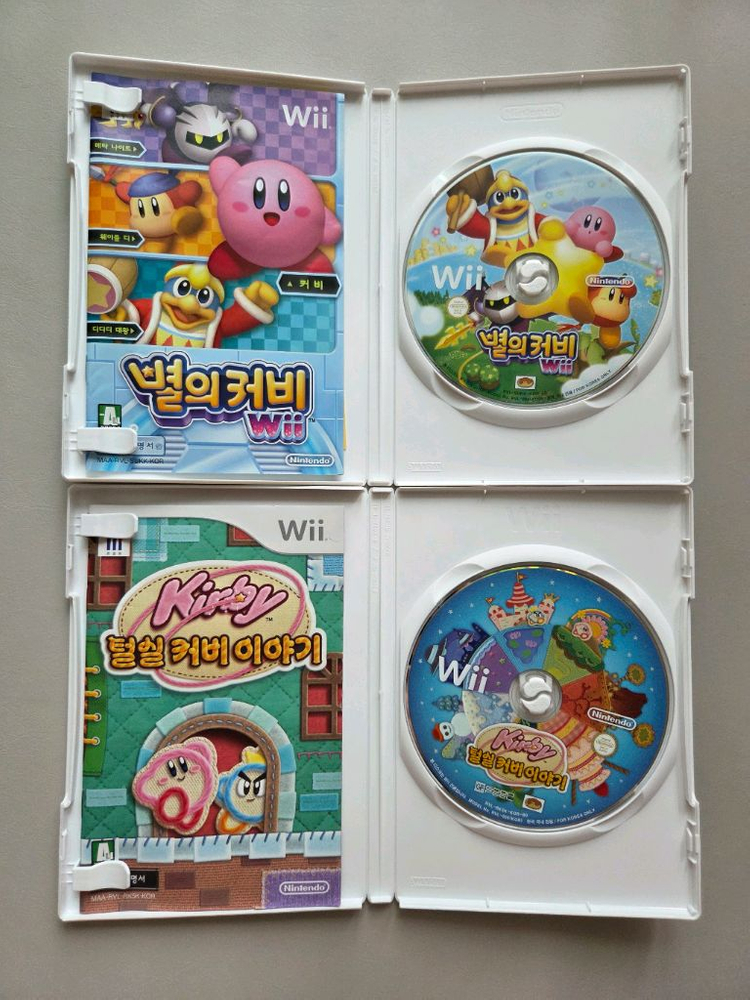 닌텐도 wii 별의커비 털실커비이야기 이미지