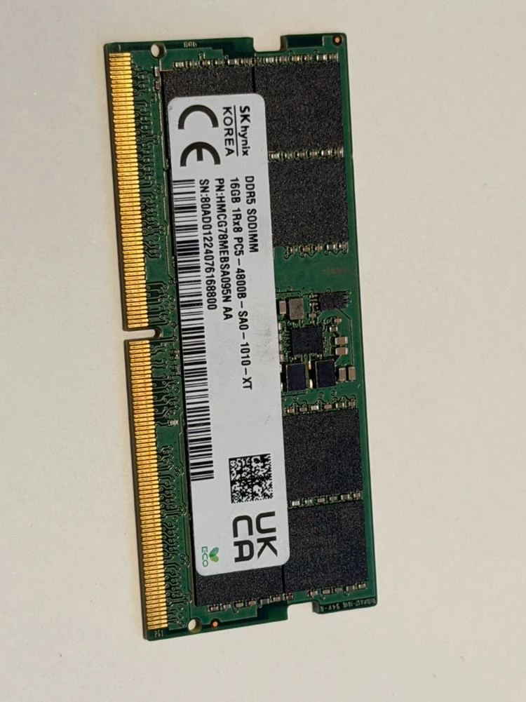sk 하이닉스 DDR5 16GB 노트북용 메모리 이미지