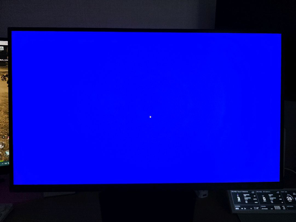 LG 27인치 4K 240hz 1K 480hz 모니터. 개봉테스트 이미지