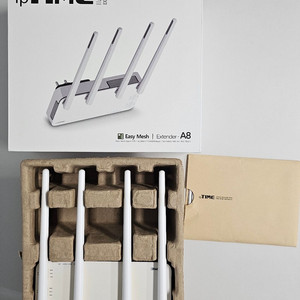 EFM네트웍스 Iptime extender-A8 와이파이 인터넷 확장기 유선 무선 공유기 허브 이미지