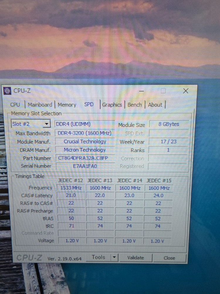 마이크론 ddr4 3200mhz 8gb x2ea (합16기가) 이미지
