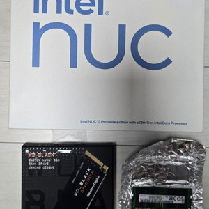 nuc13 desk edition / ddr4 64GB / nvme 2tb 판매합니다. 이미지