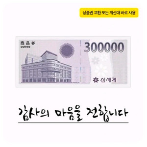 백화점 상품권 30만원권 모바일 이미지