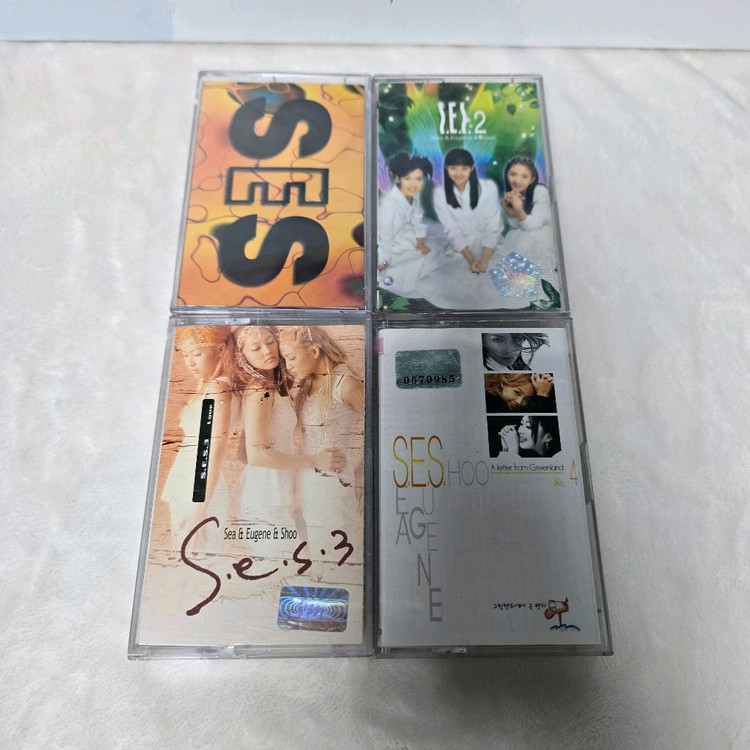 SES S.E.S 1~4집 카세트테이프 4장 일괄판매 이미지