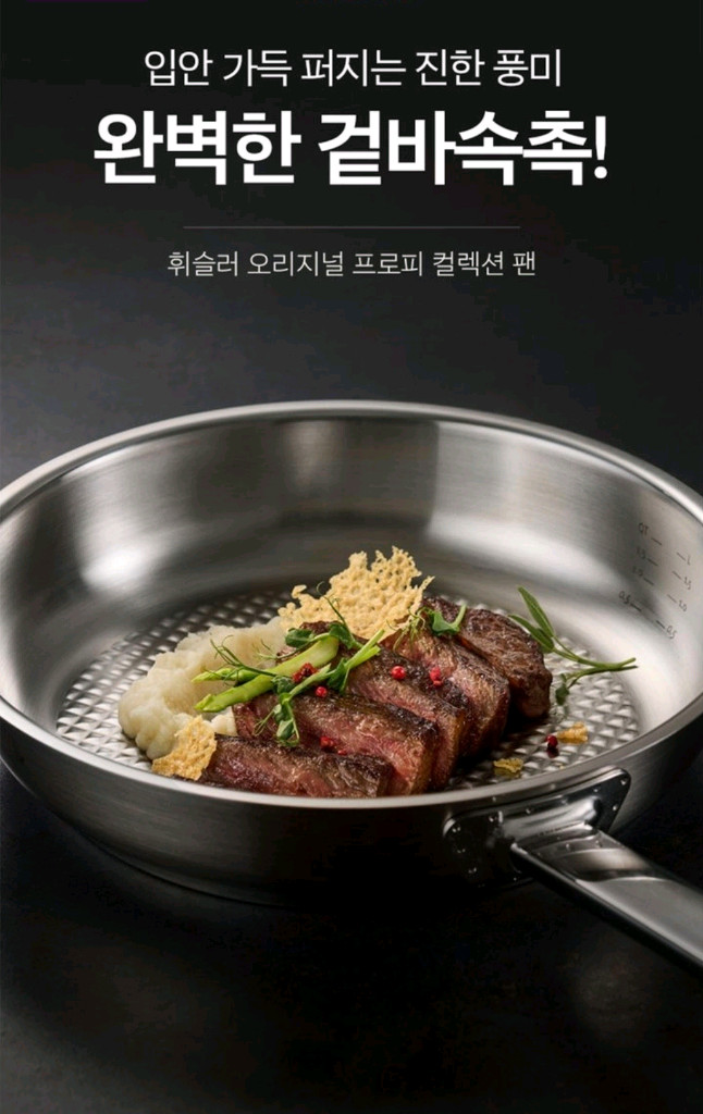 휘슬러 오리지널 프로피 컬렉션 팬 (노보그릴) 28cm 새제품 이미지