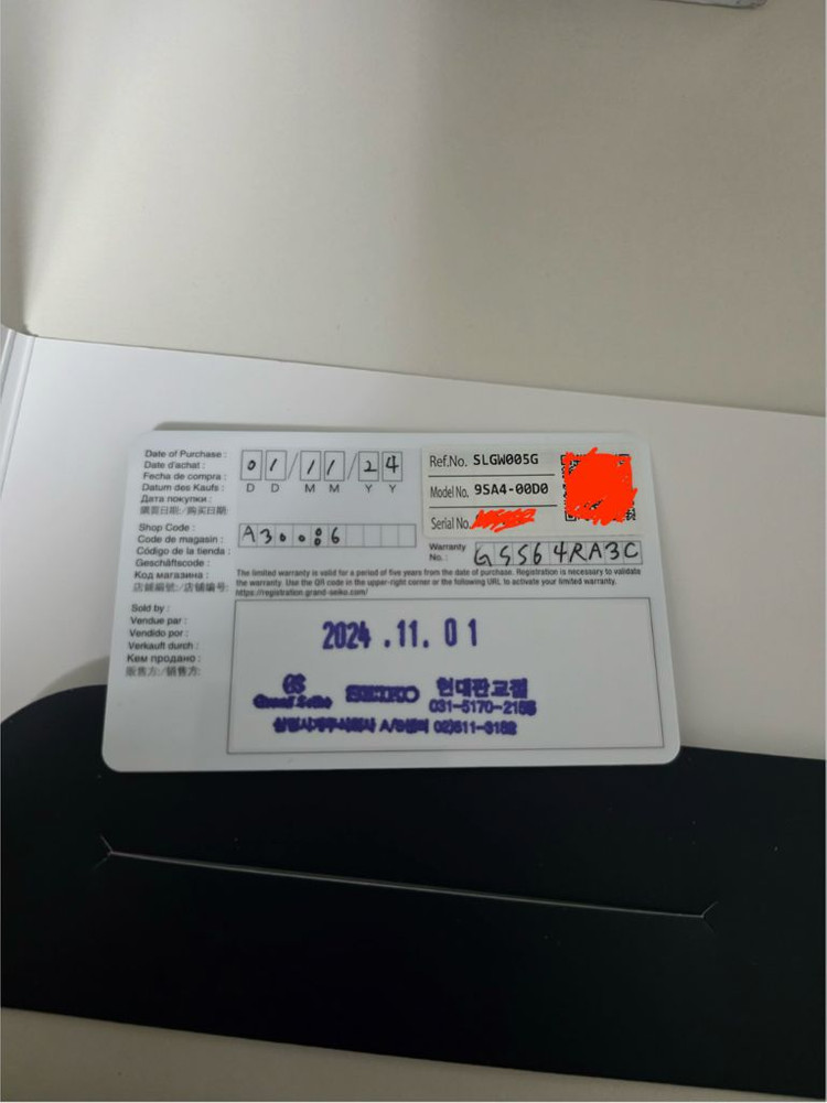 그랜드세이코 SLGW005 이미지