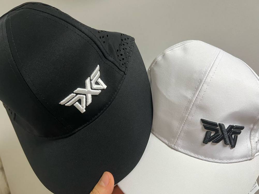 PXG 골프 모자 리본 화이트 이미지