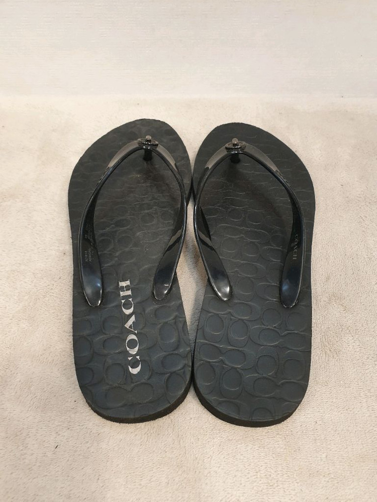 코치 애비게일 플립플랍 블랙 쪼리 슬리퍼 230 이미지