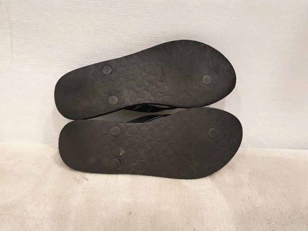 코치 애비게일 플립플랍 블랙 쪼리 슬리퍼 230 이미지