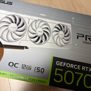 ASUS PRIME 지포스 RTX 5070 WHITE OC D7 12GB 인텍앤컴퍼니 이미지