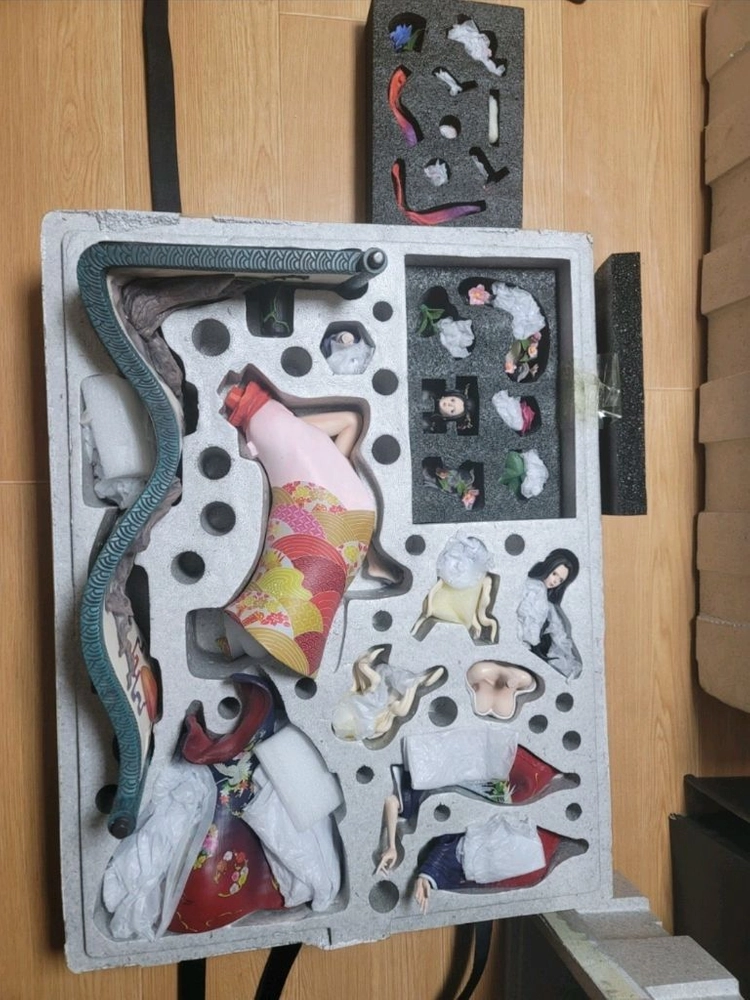원피스 주오반 로빈 레진피규어 판매합니다(장식장포함) 이미지