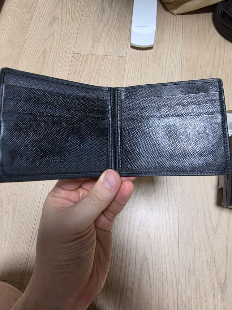 사피아노 레더 머니클립 반지갑 이미지