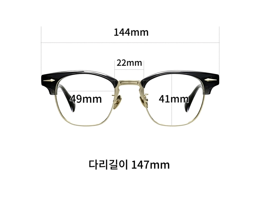 49사이즈의 하금테 그레이/골드 이미지