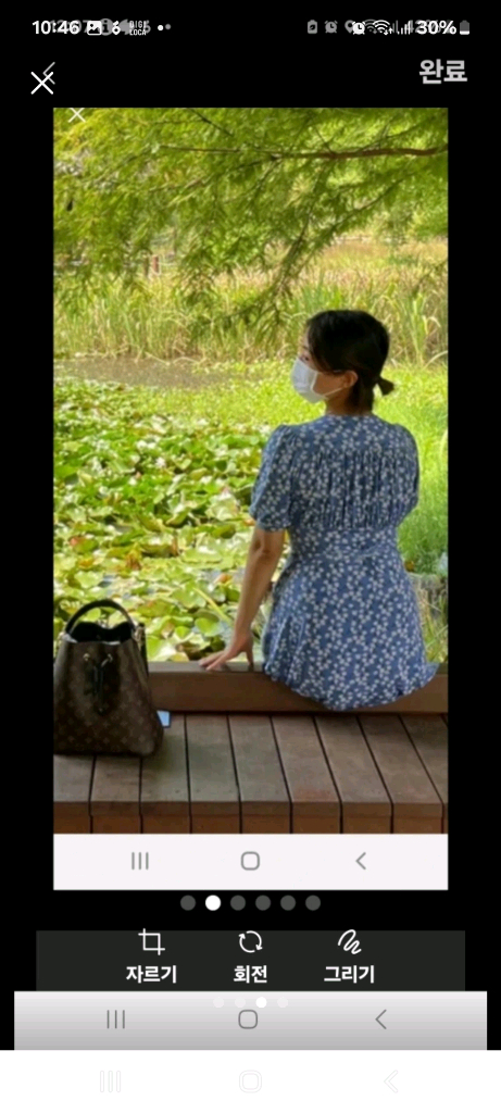 브이넥 롱 샤프란 랩 드레스 원피스 입니다 입기 좋 이미지