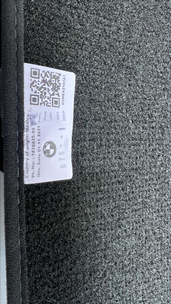 BMW X5 g05 순정 매트 이미지